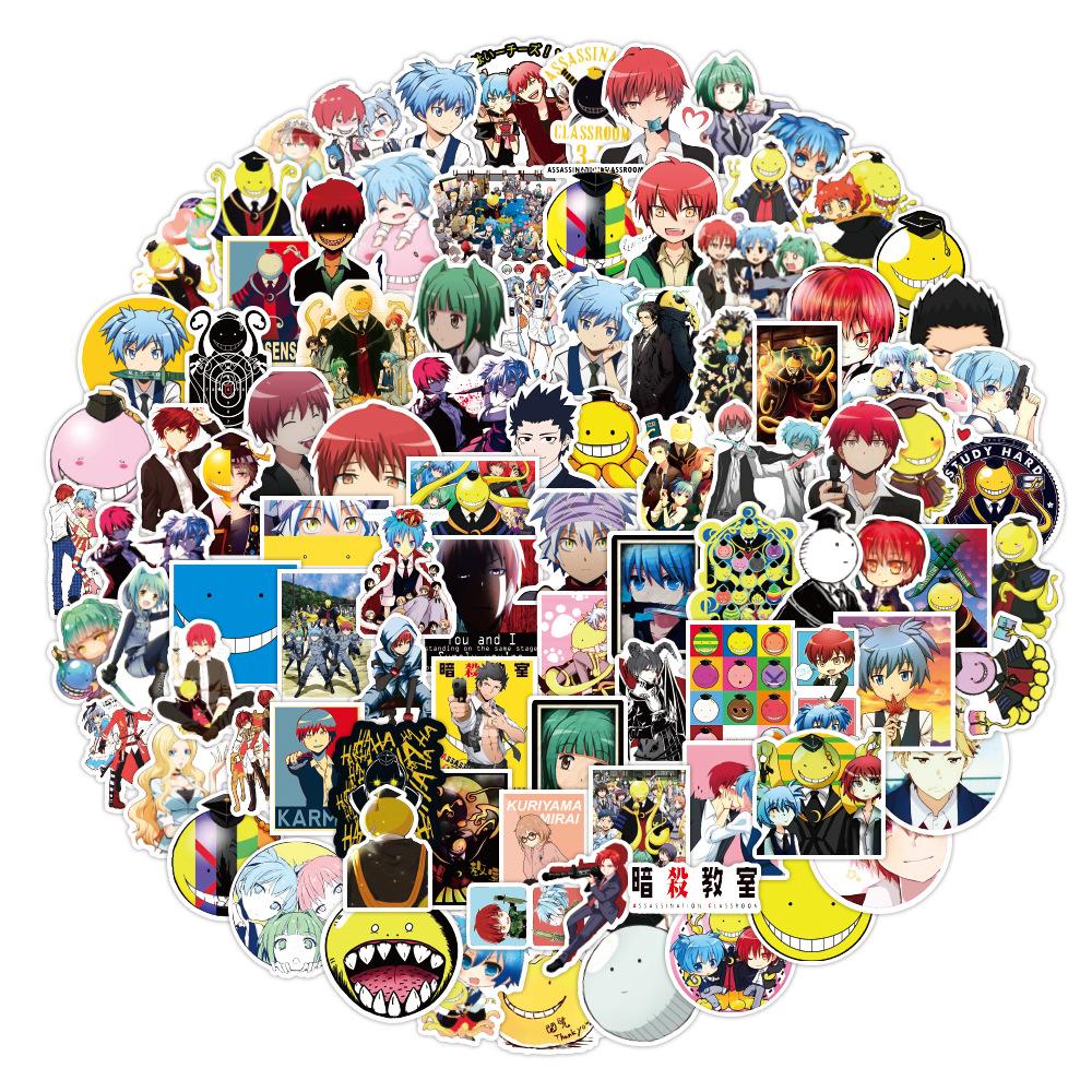 100 pcs Laptop Skateboard doodle Waterproof Sticker