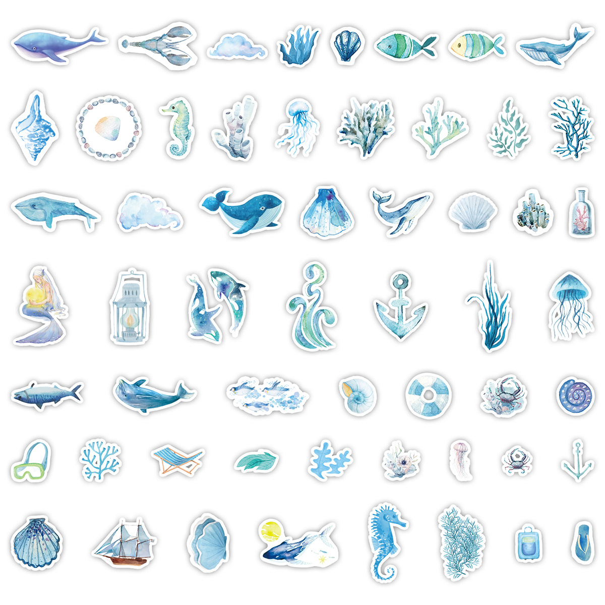 50 Ocean Series Stickers