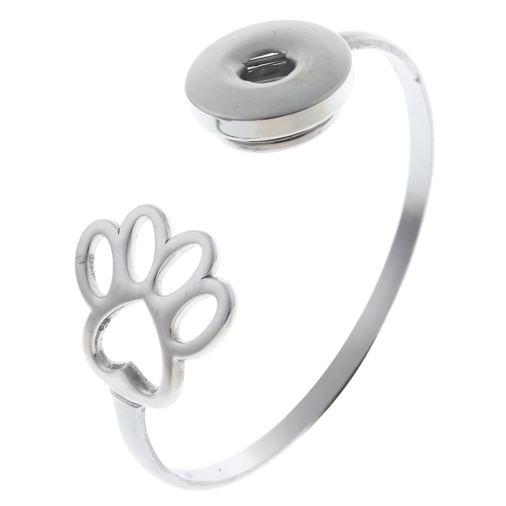 20mm Cat's Paw Simple Stainless Steel Bracelet