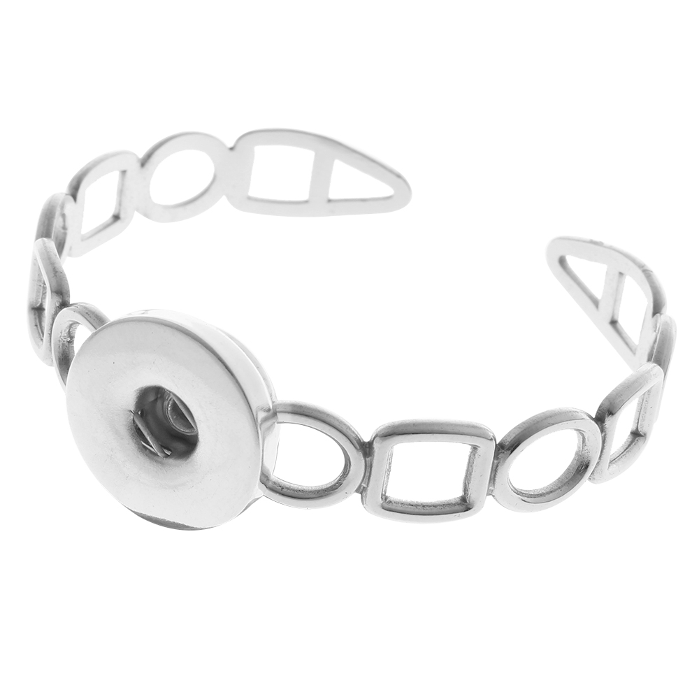 20mm Fashion geometric hollow stainless steel bracelet