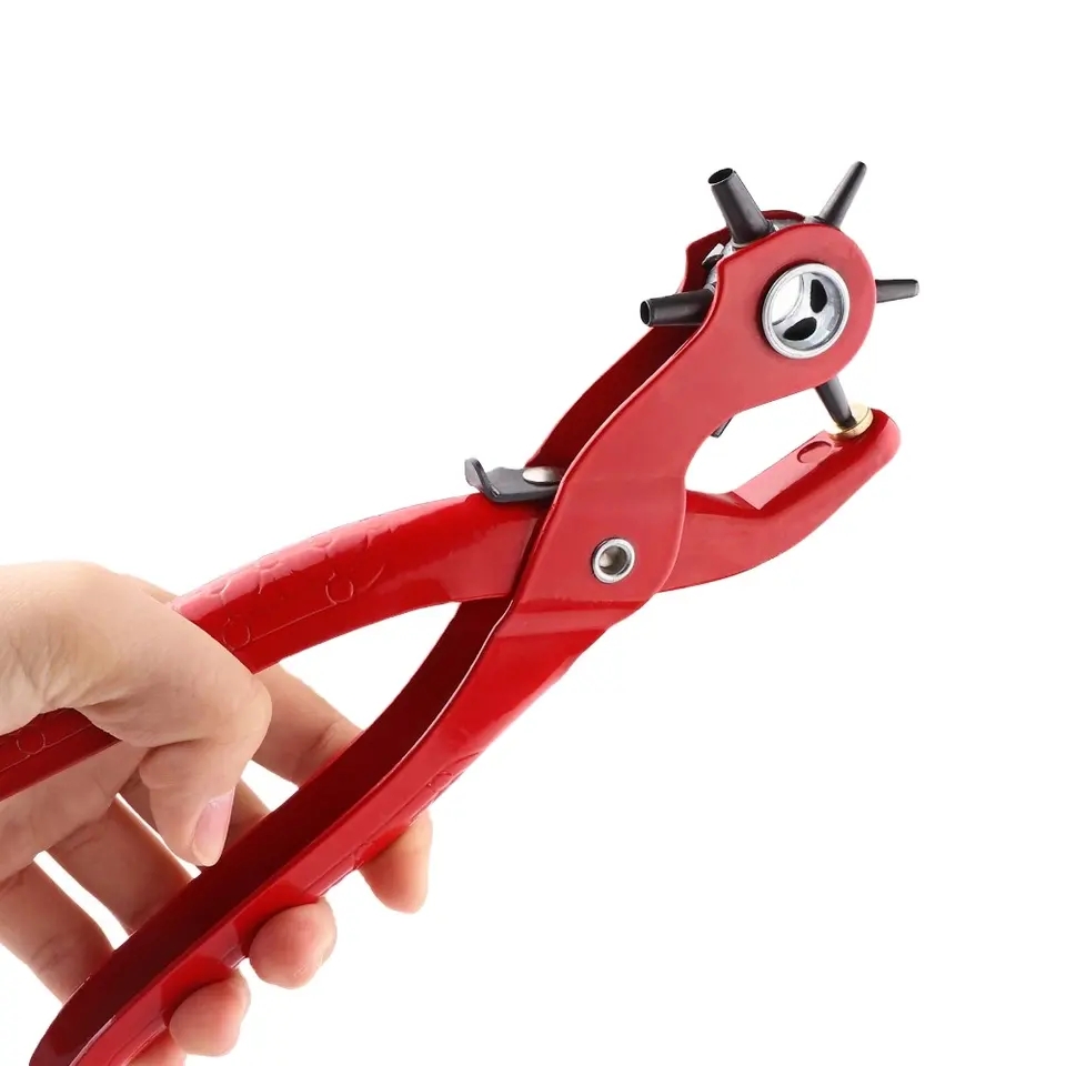 9'' Sewing Leather Belt Hole Puncher Pliers Hook Clamp 2/2.5/3/3.5
