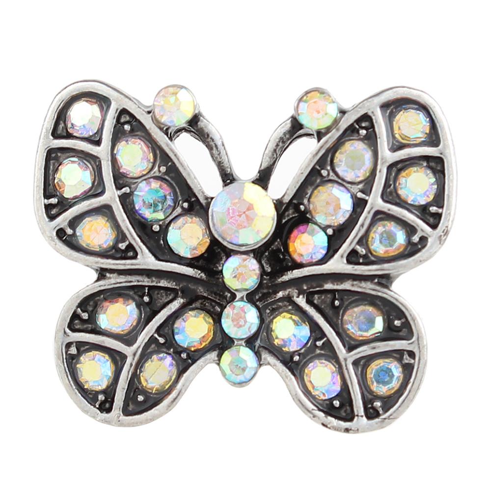 WhiteAB butterfly 20mm Snap Button