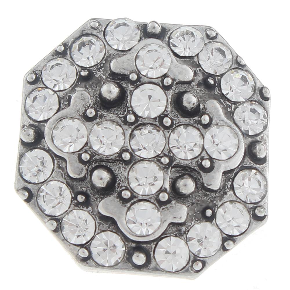 20mm design Snap Button with rhinestone