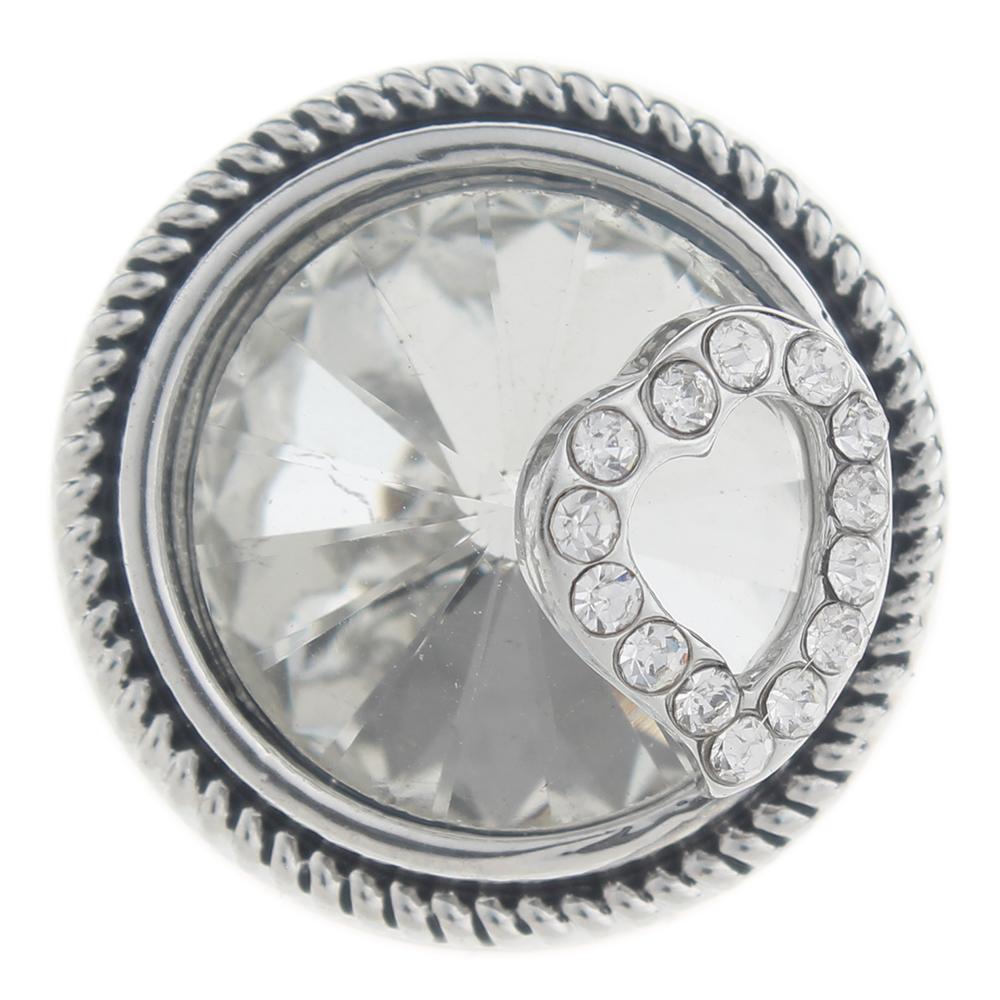 20mm design Snap Button with rhinestone