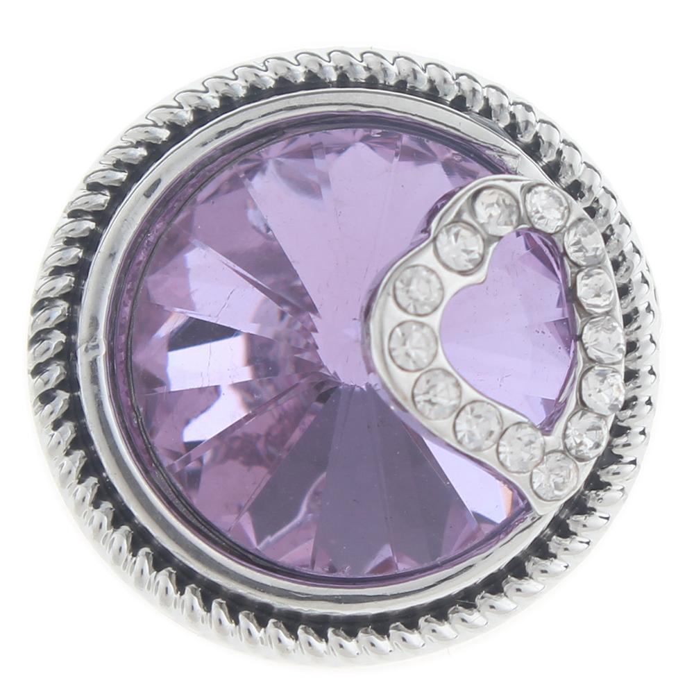 20mm design Snap Button with rhinestone