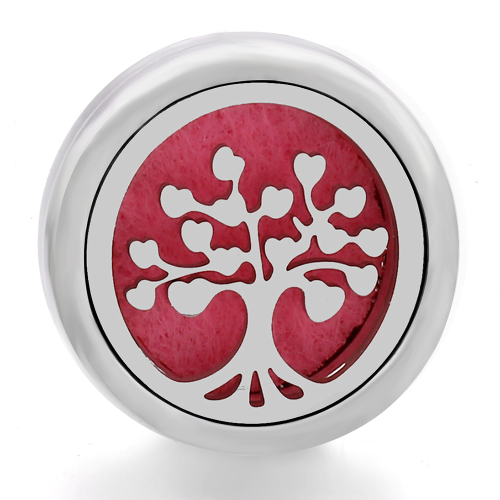 Tree Alloy Clover Aromatherapy/Essential Oil Diffuser Perfume Locket snaps button