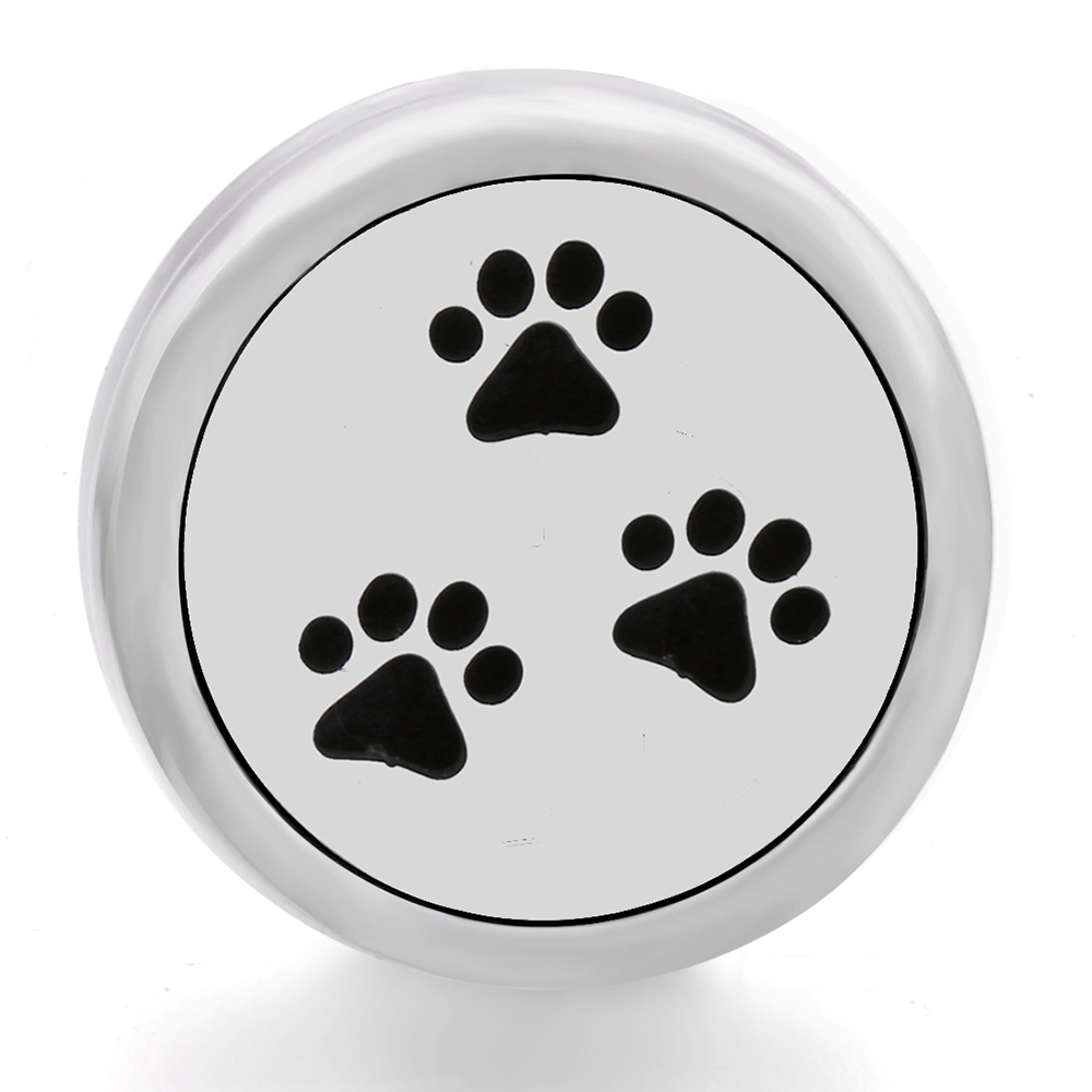 Paw prints Alloy Clover Aromatherapy/Essential Oil Diffuser Perfume Locket snaps button