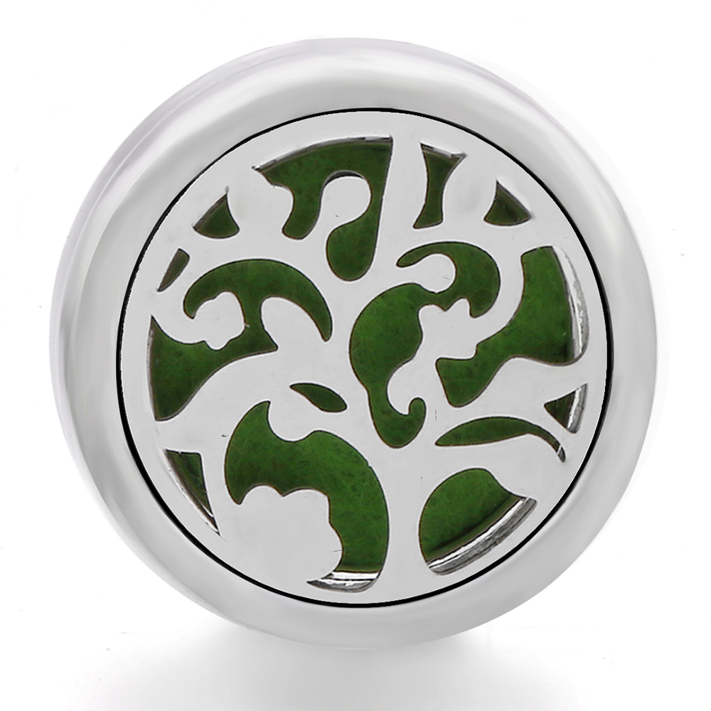 Tree Alloy Clover Aromatherapy/Essential Oil Diffuser Perfume Locket snaps button