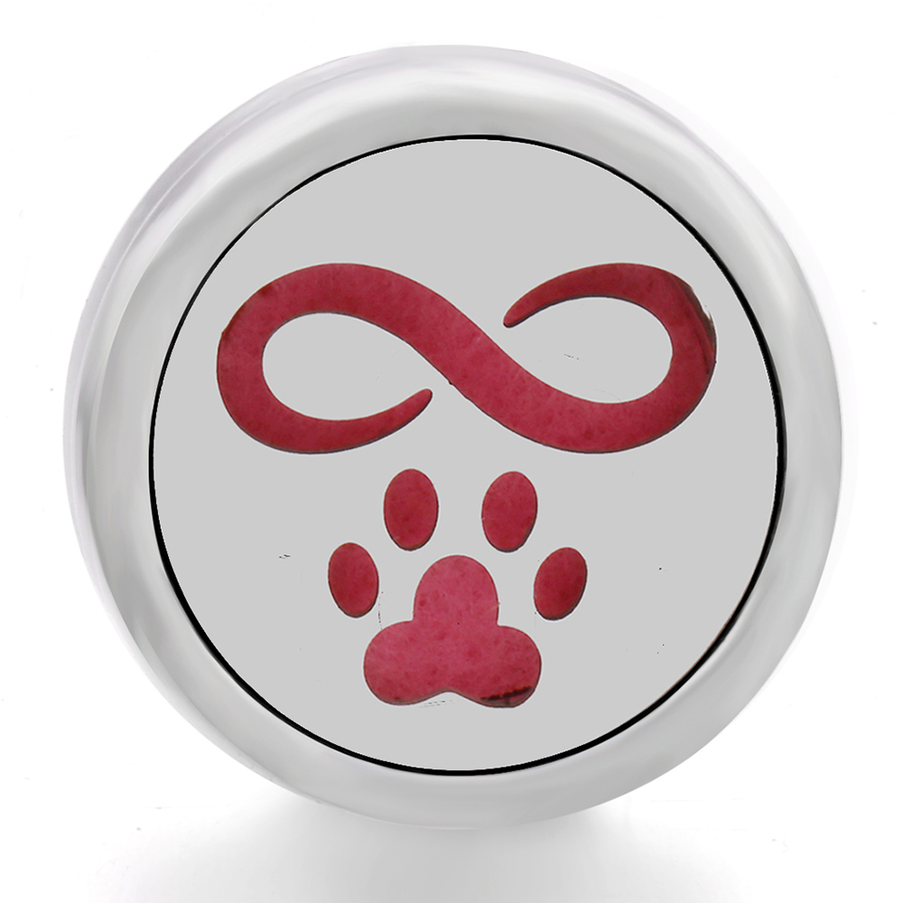 Dog Alloy Clover Aromatherapy/Essential Oil Diffuser Perfume Locket snaps button