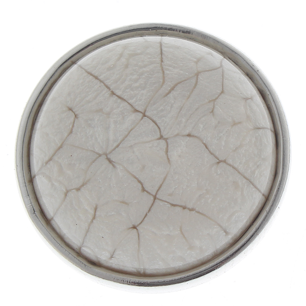 20mm Pearlescent crack round resin snap button