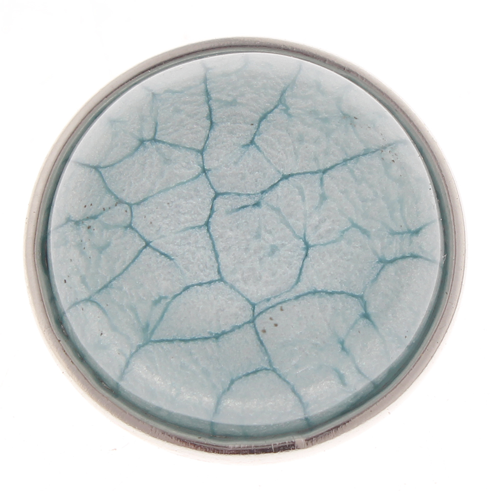 20mm Pearlescent crack round resin snap button