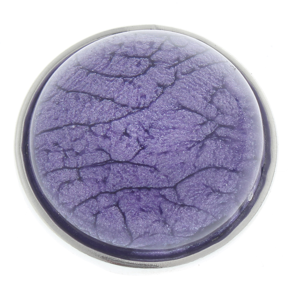 20mm Pearlescent crack round resin snap button