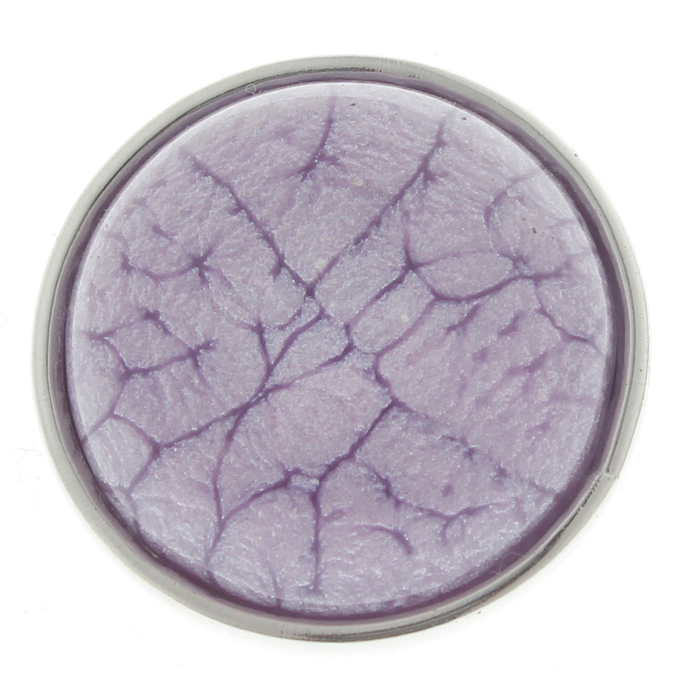 20mm Pearlescent crack round resin snap button