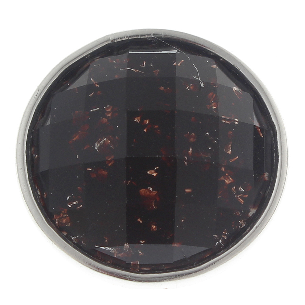 20mm Round color cut resin snap button