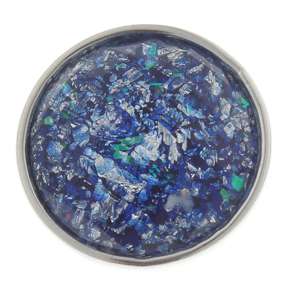 20mm Round color cut resin snap button