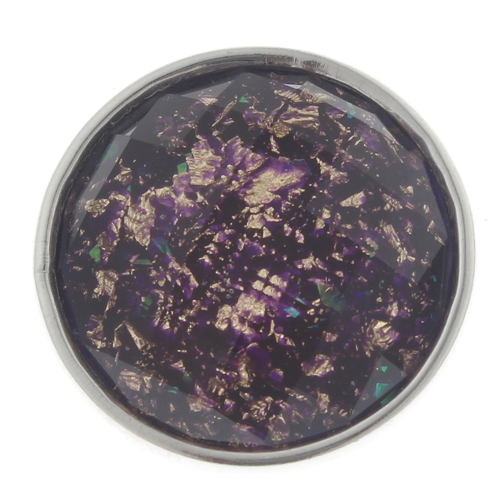 20mm Round color cut resin snap button