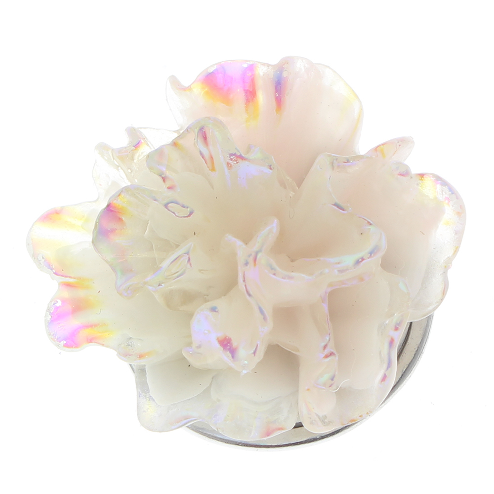 20mm Luminous flowers resin snap button