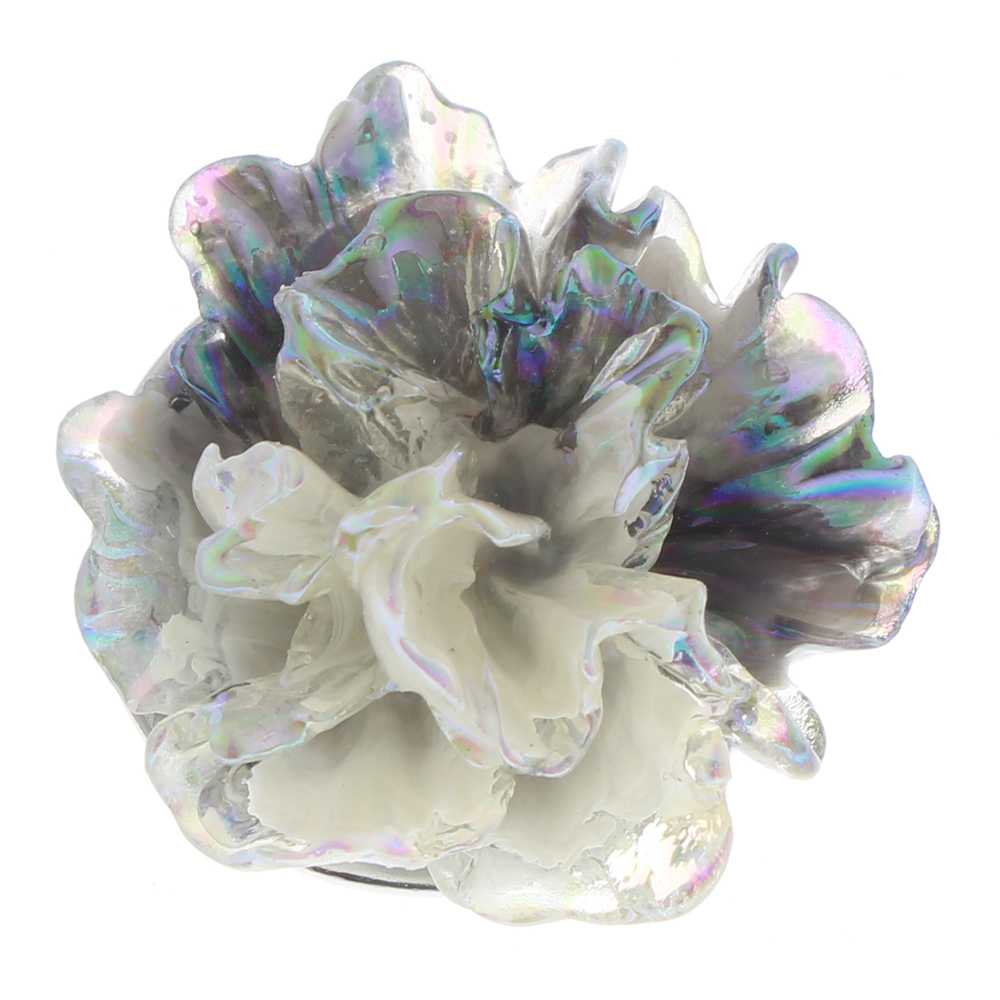 20mm Luminous flowers resin snap button