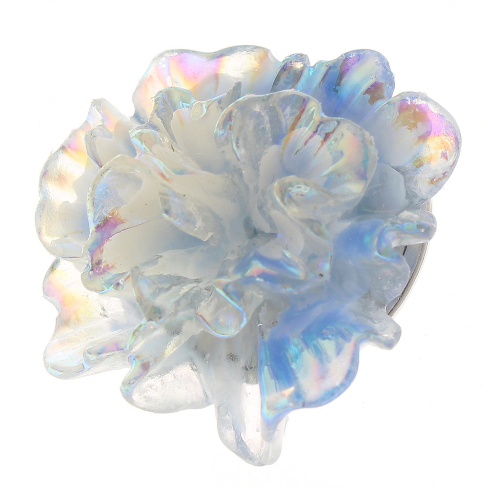 20mm Luminous flowers resin snap button