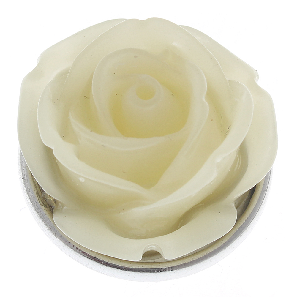 20mm Luminous Camellia Rose resin snap button