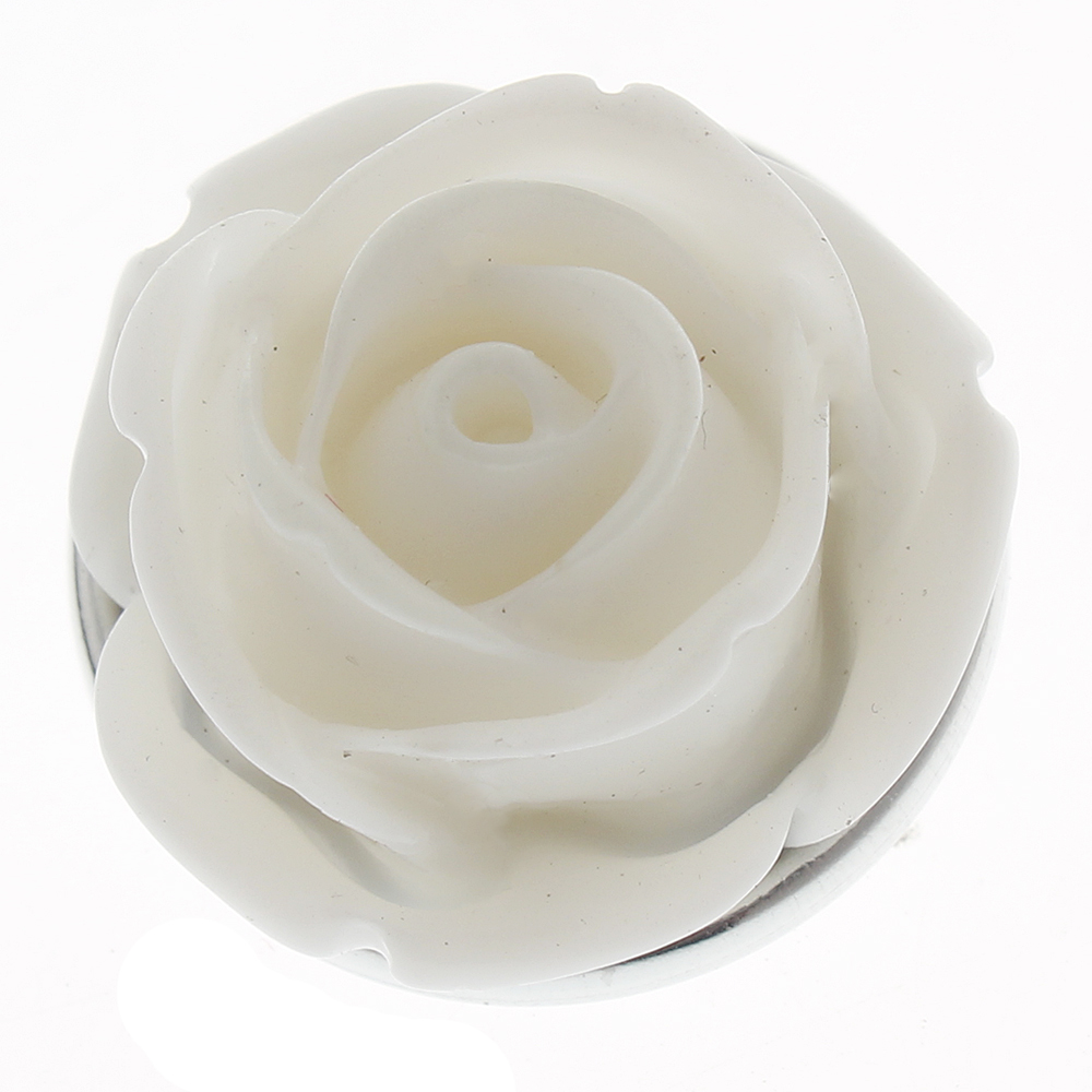 20mm Luminous Camellia Rose resin snap button