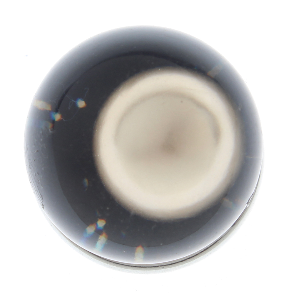 20mm Starry sky colored inlaid pearls resin snap button