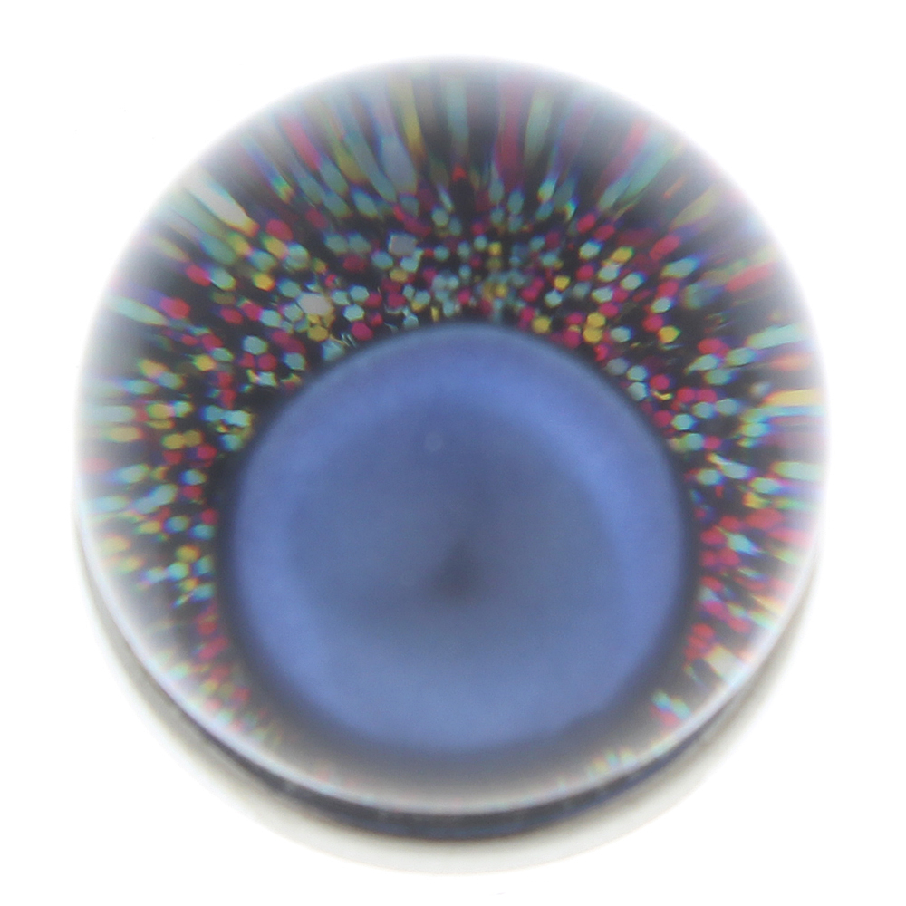 20mm Starry sky colored inlaid pearls resin snap button