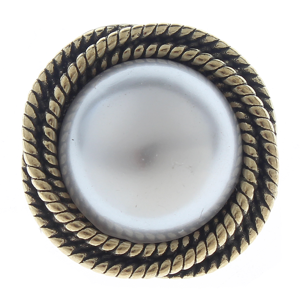 20mm Alloy Pearl resin snap button