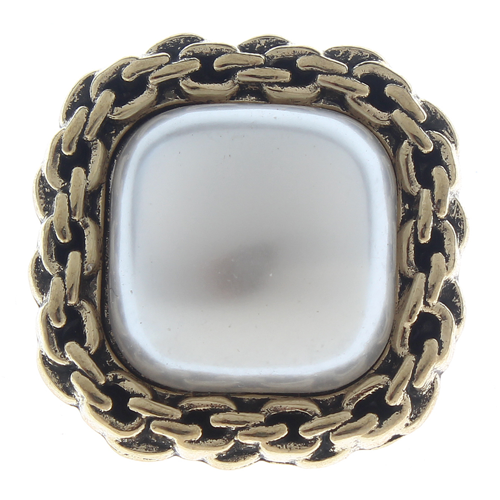 20mm Alloy Pearl resin snap button