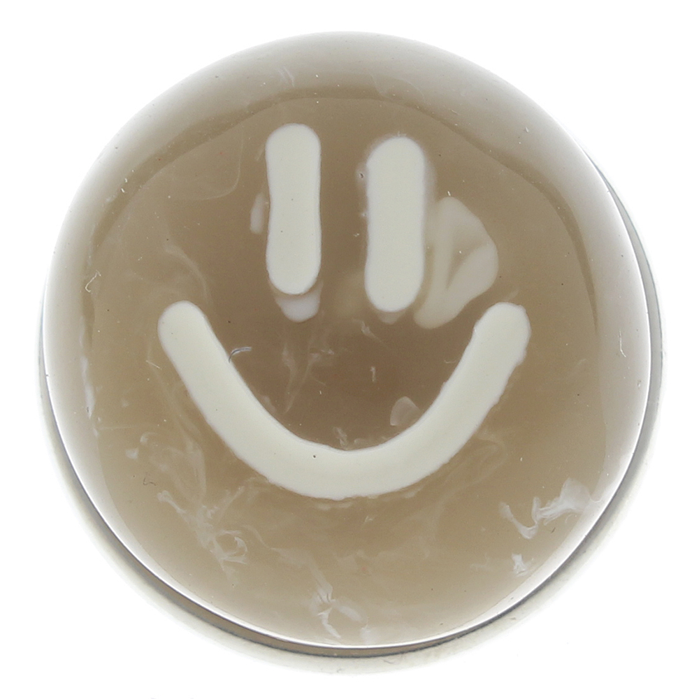 20MM Cute oil drip smiley face resin snap button