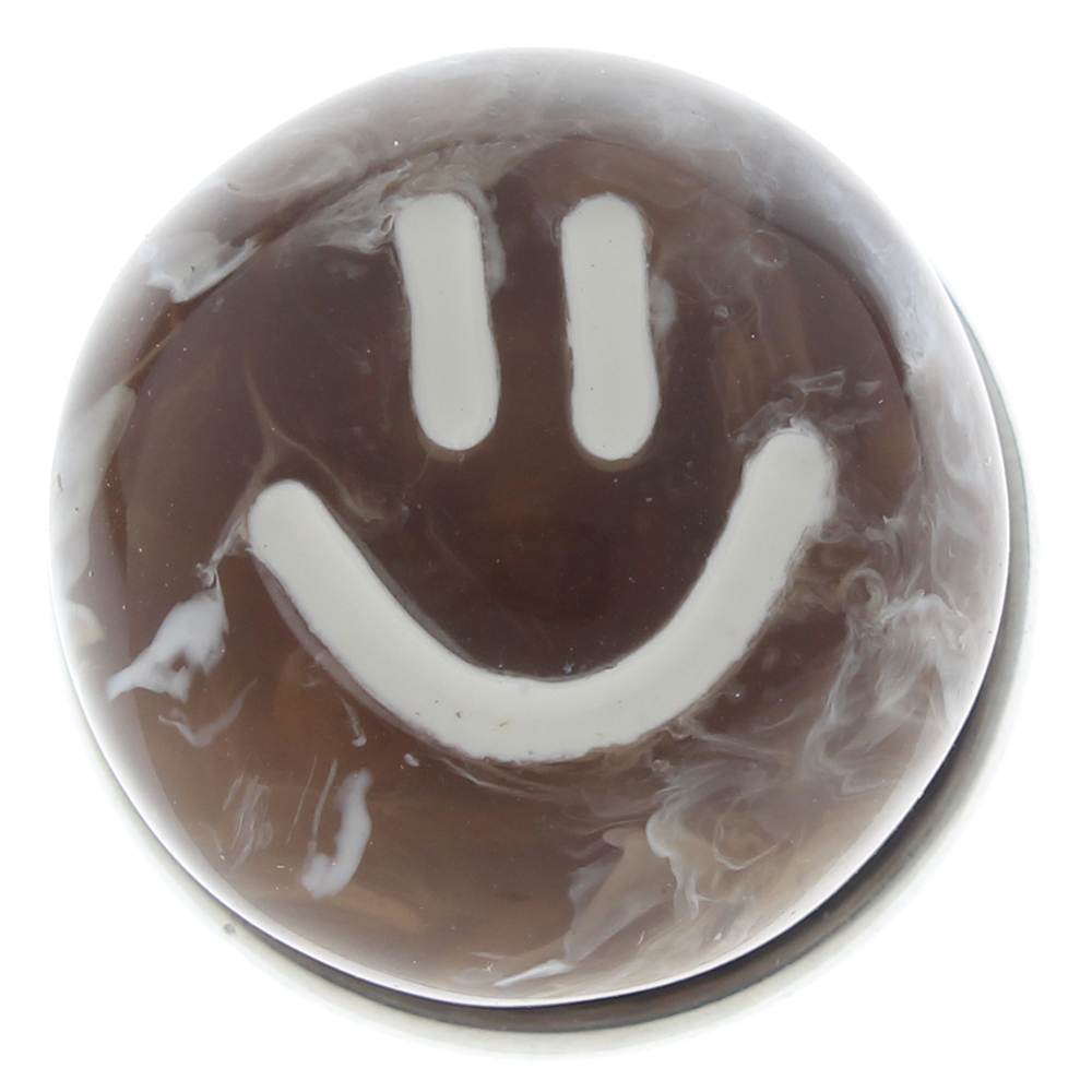 20MM Cute oil drip smiley face resin snap button