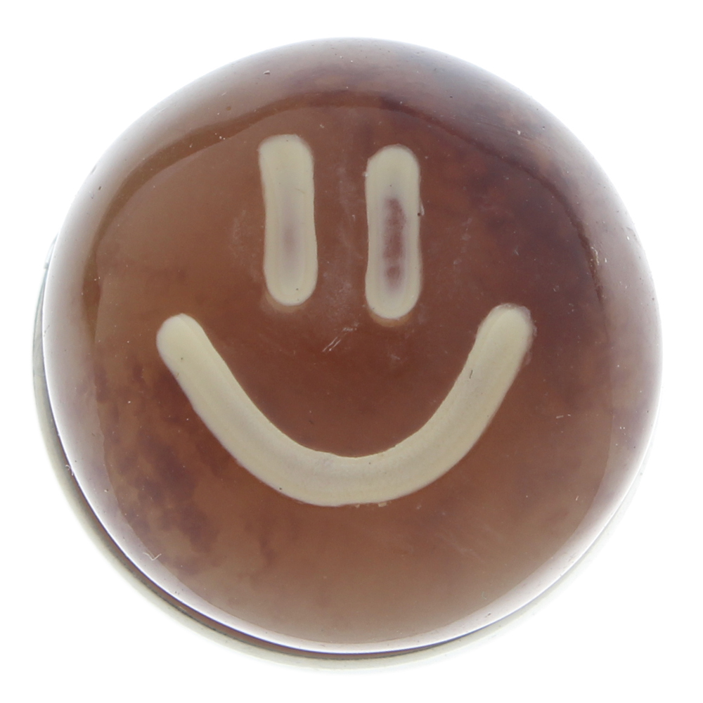 20MM Cute oil drip smiley face resin snap button