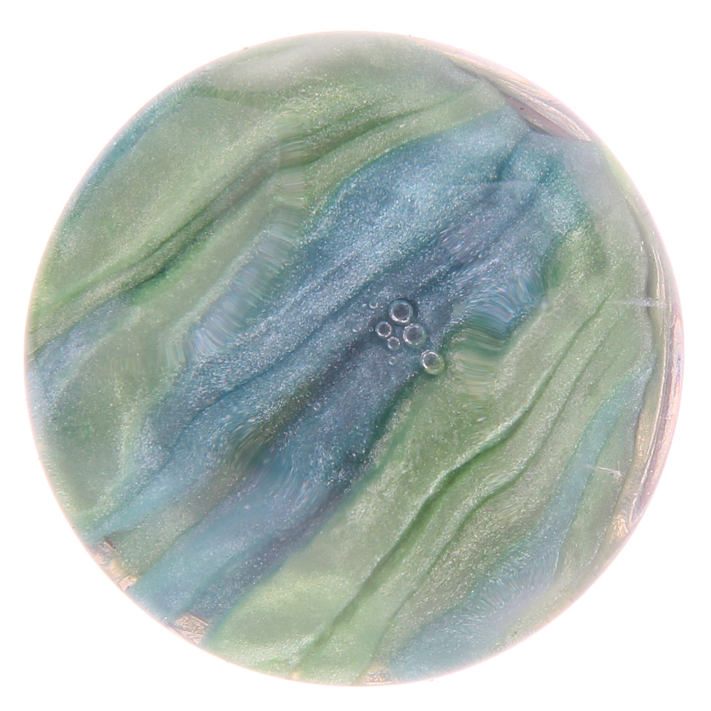 20mm Round glitter water ripple snap button