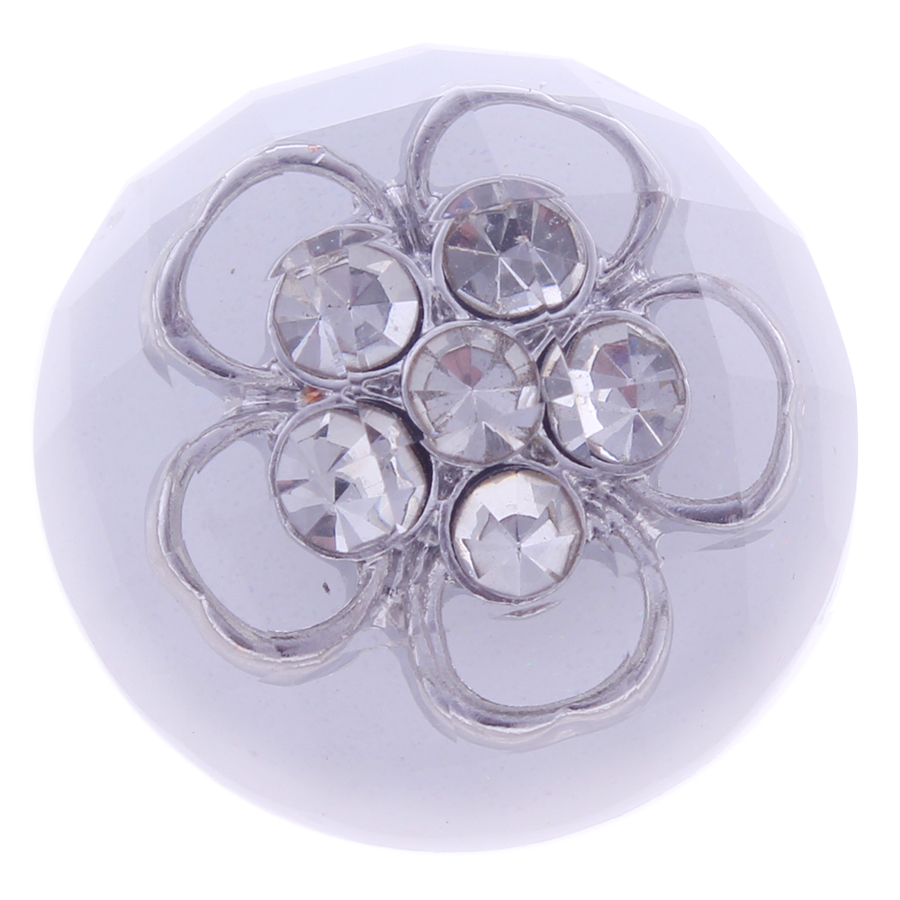 20mm Cut round alloy resin snap button