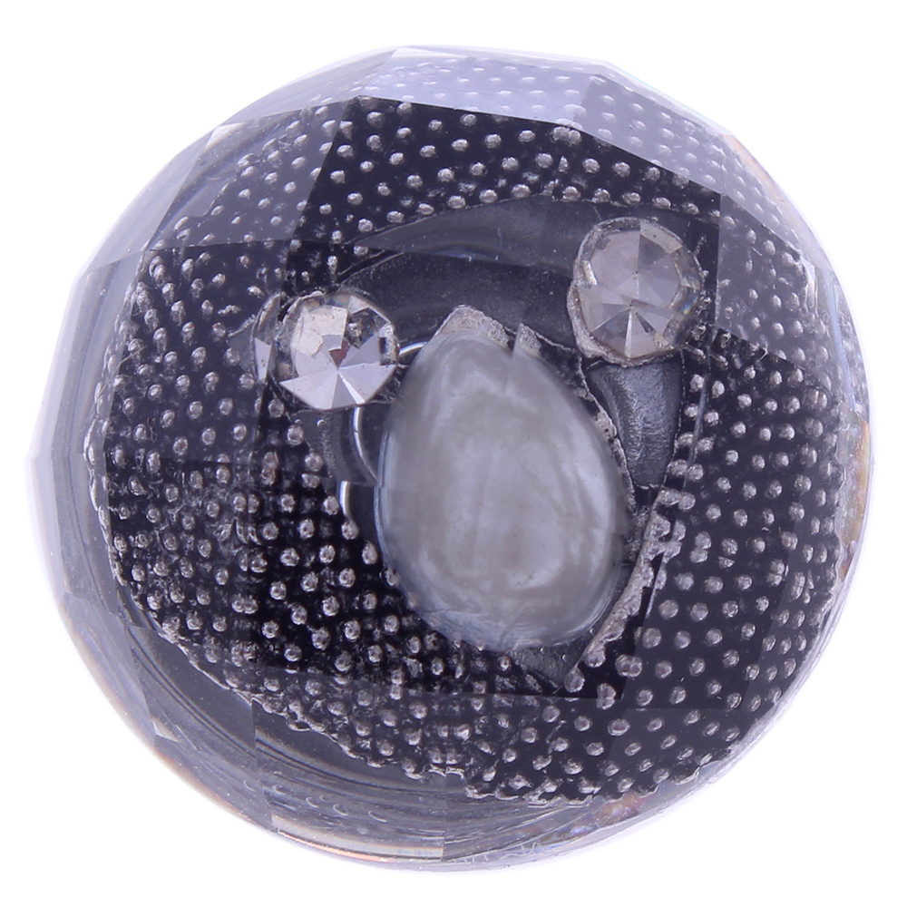 20mm Cut round alloy resin snap button