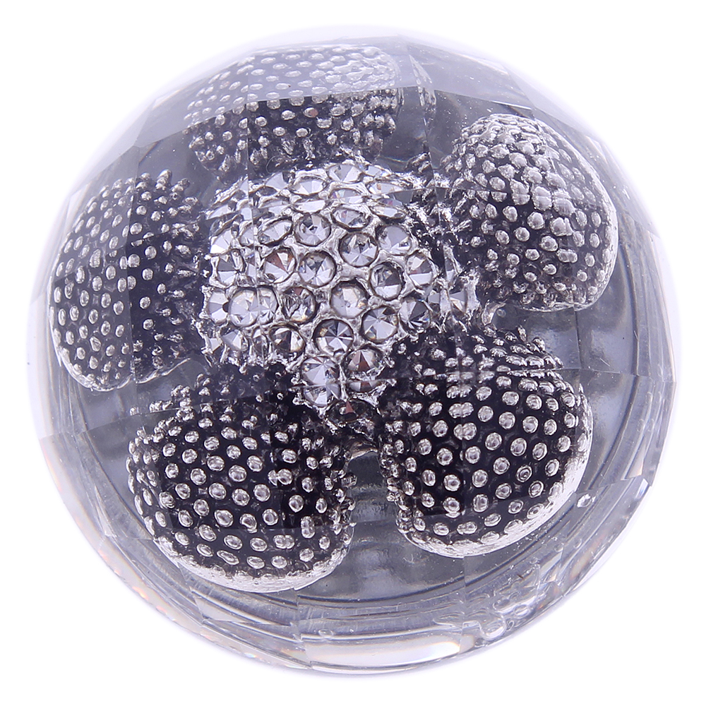 20mm Cut round alloy resin snap button