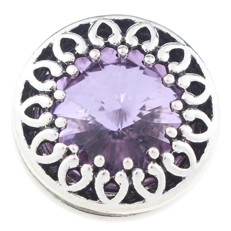 20mm Snap Button with glass rhinestone