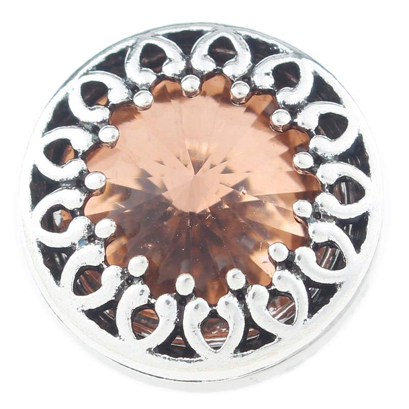 20mm Snap Button with glass rhinestone