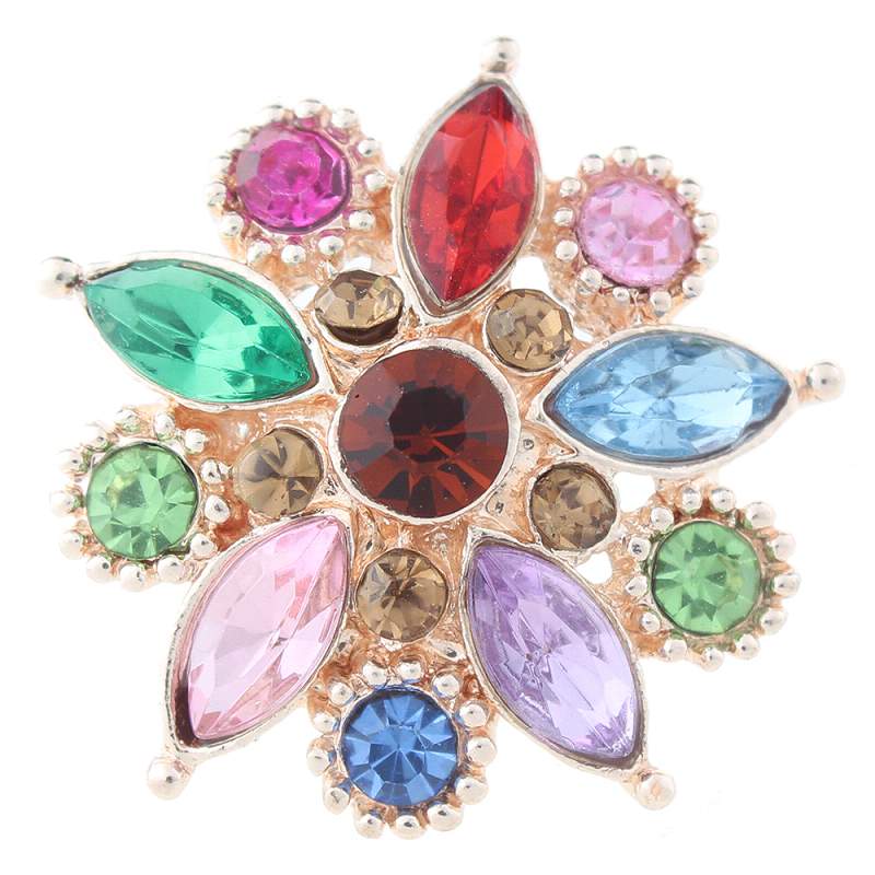 20mm Snap Button with glass rhinestone