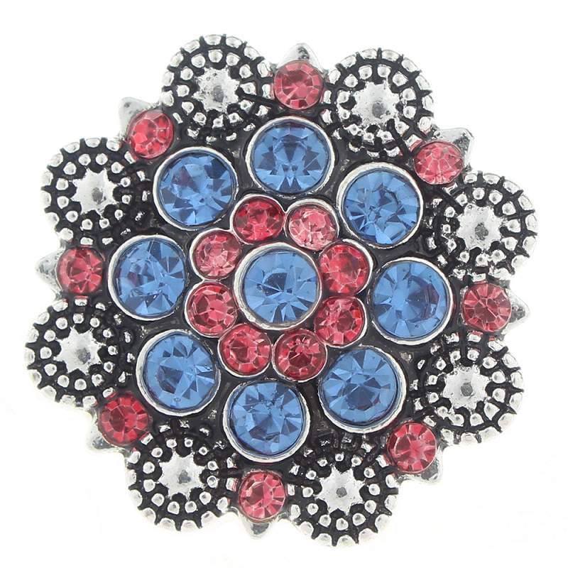 20mm design Snap Button with rhinestone