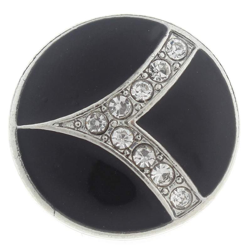 20mm design Snap Button with rhinestone