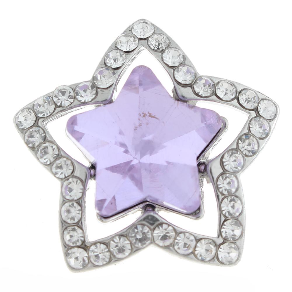 20mm star Snap Button with rhinestone