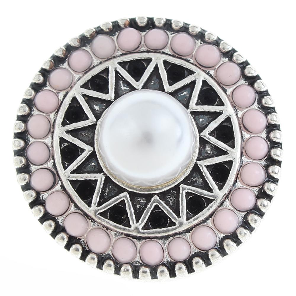 20mm design Snap Button with rhinestone