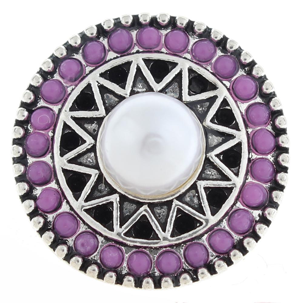 20mm design Snap Button with rhinestone