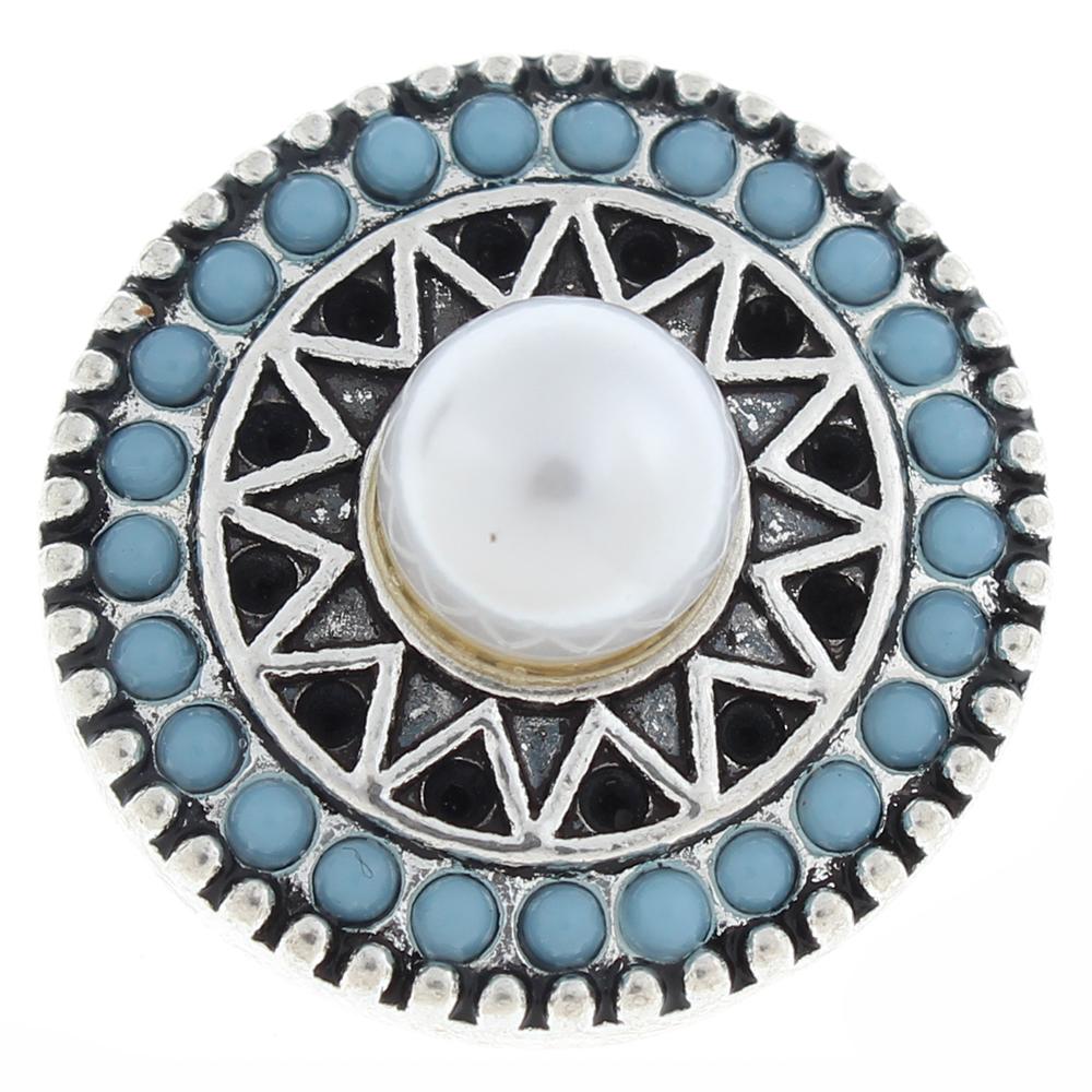 20mm design Snap Button with rhinestone