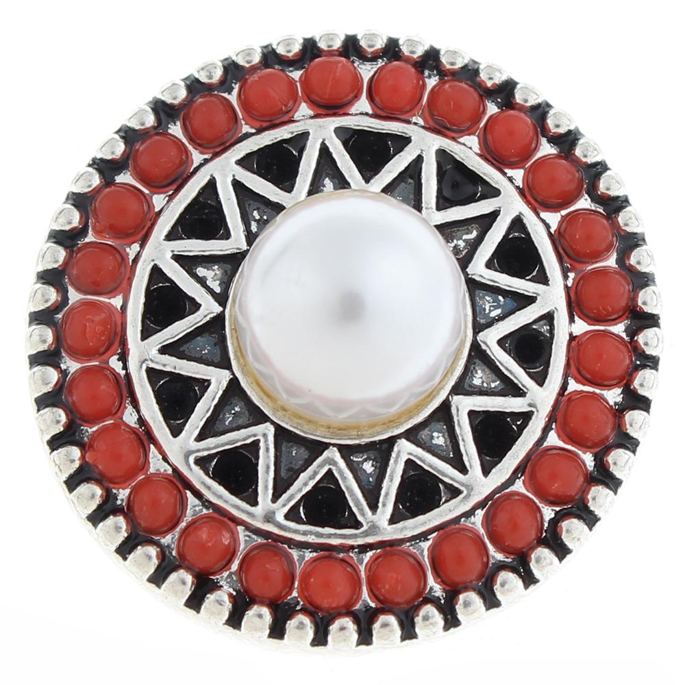 20mm design Snap Button with rhinestone