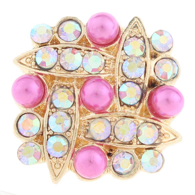 20mm design snaps buttons with rhinestone