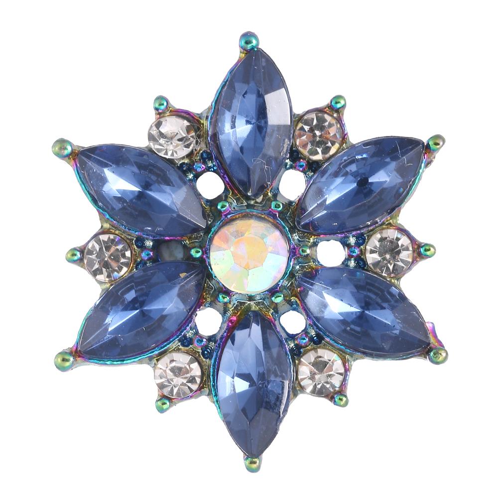 20MM design snap colorful alloy plated with rhinestones snaps jewerly