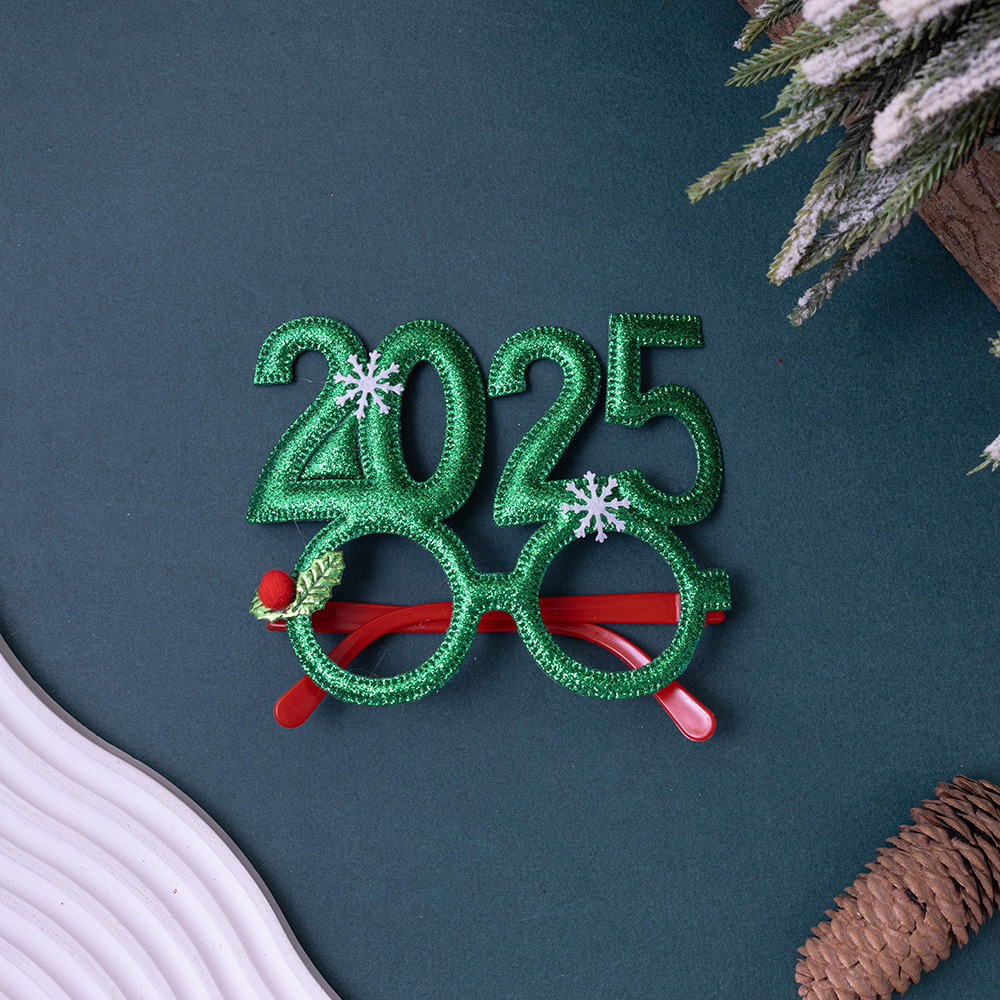 2025 New Year Eyeglasses Frame Party Decorations