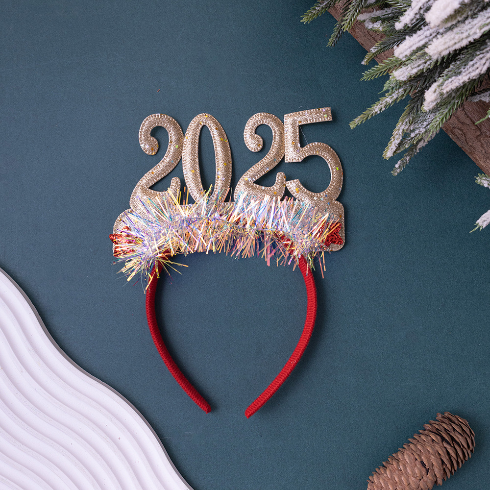 2025 Christmas glasses New Year party headband